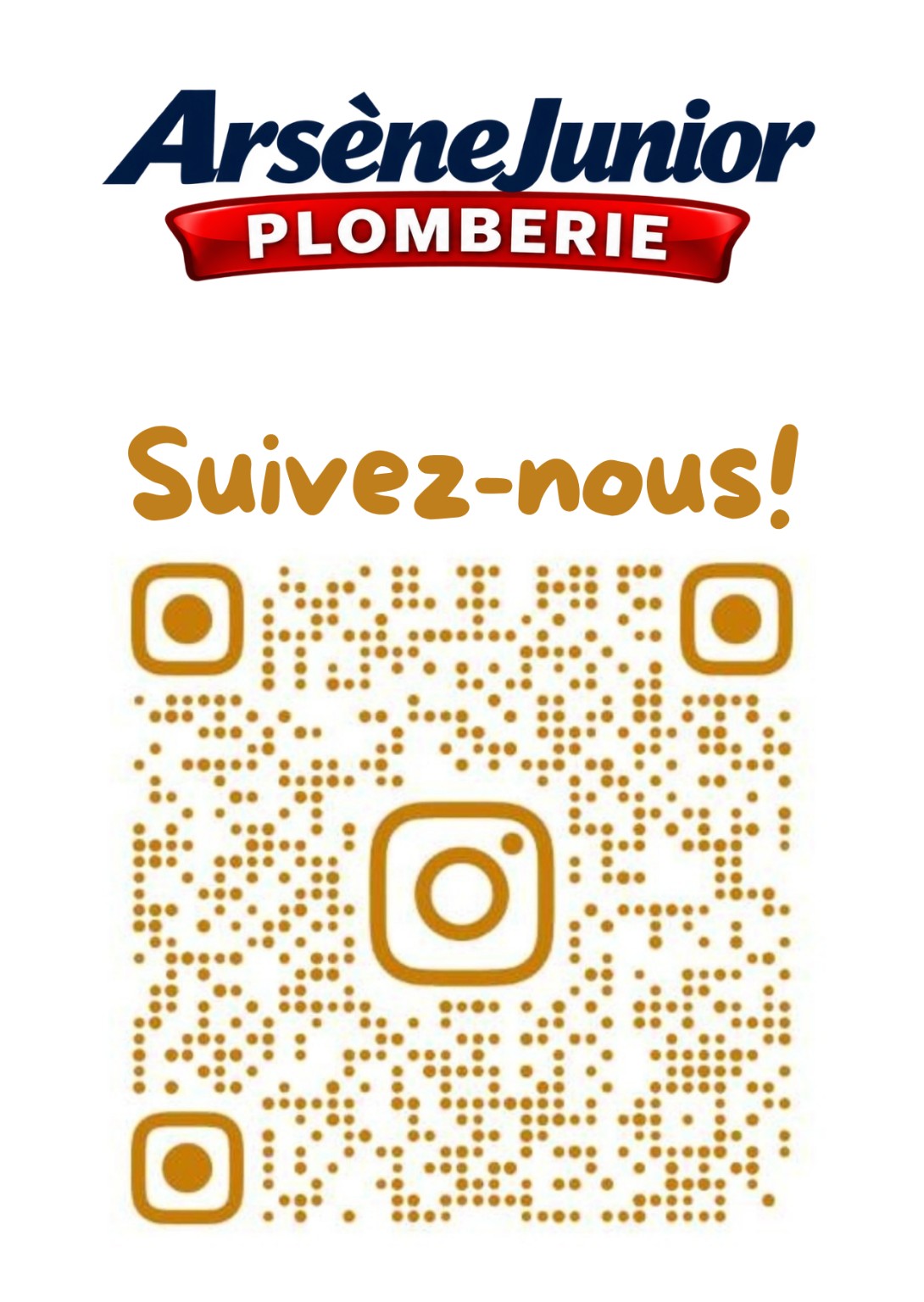 Visuel Instagram Arsène Junior avec QR code